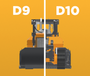 Бульдозеры D9 и D10 в чем разница?